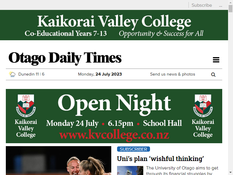 Otago Daily Times