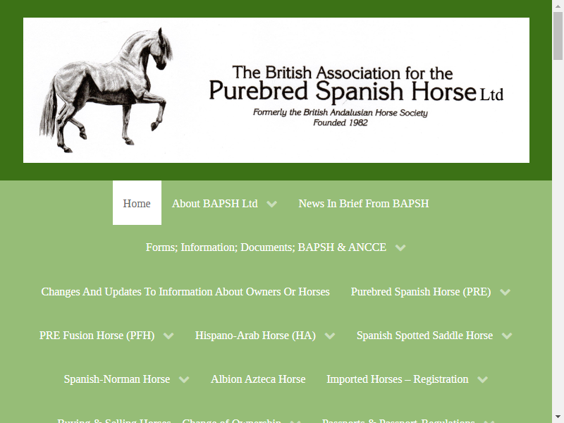 British Association for the Purebred Spanish Horse