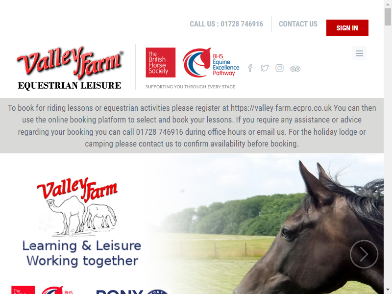 Valley Farm Equestrian Leisure