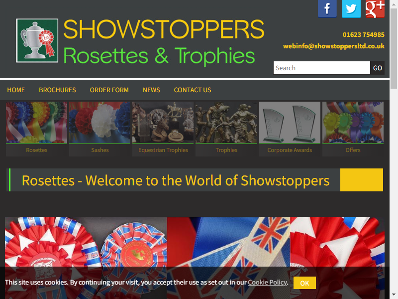 Showstoppers Rosettes & Trophies