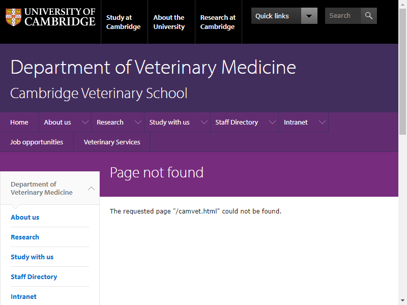 University of Cambridge Vet. School