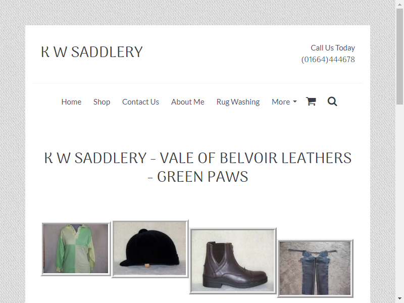 KW Saddlery & Vale of Belvoir Leathers