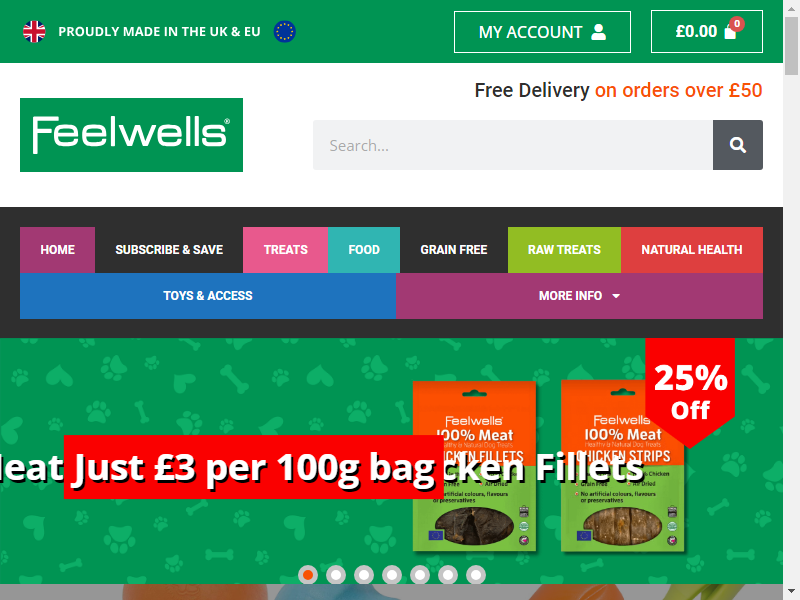 Feelwell';s Probiotic Healthy Dog Treats